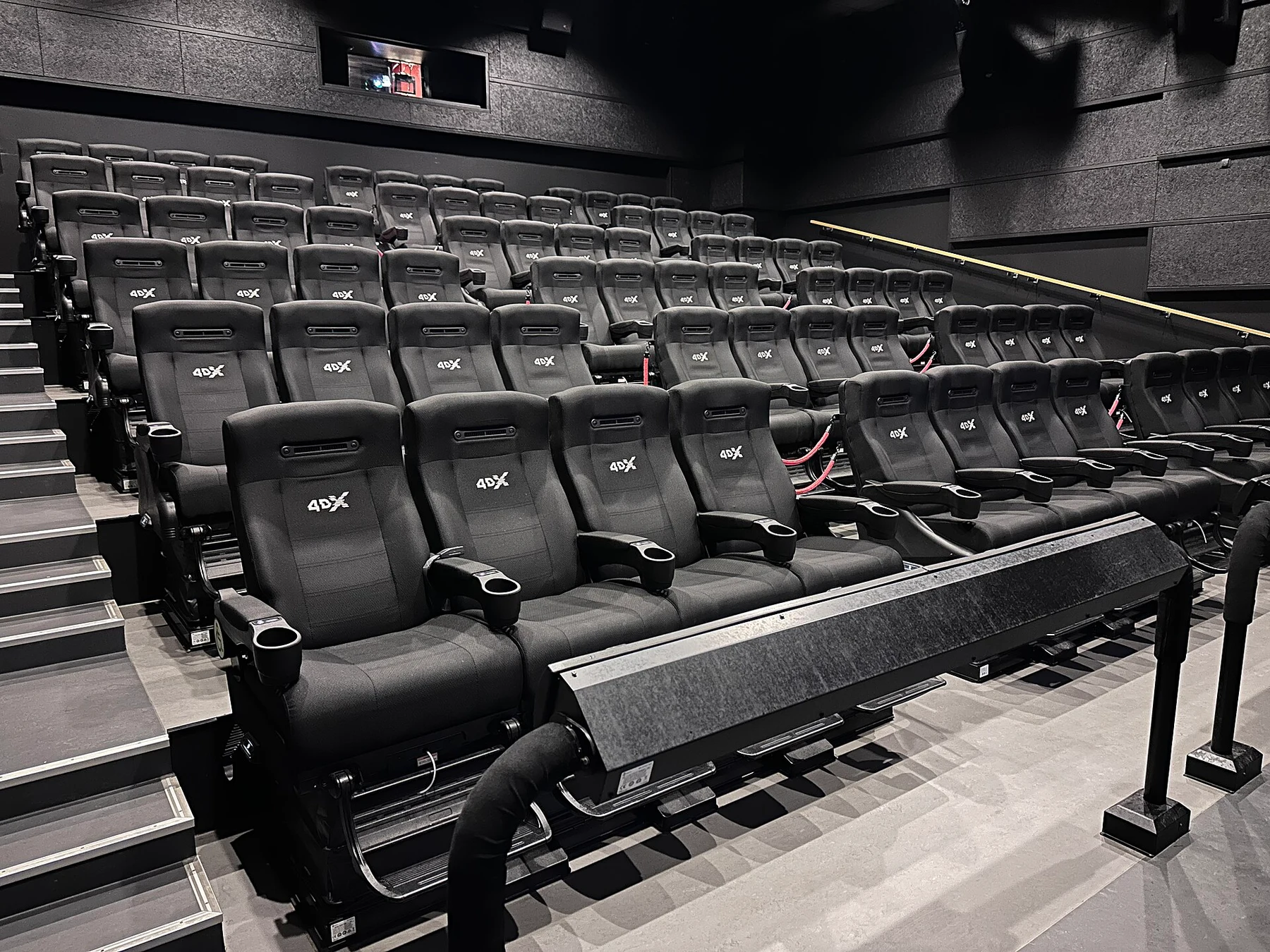 Installed 4DX motion seats at Kilden Kino in Tønsberg, Norway, in July 2023; the actual format, not the newly contracted AMC or Odeon sites