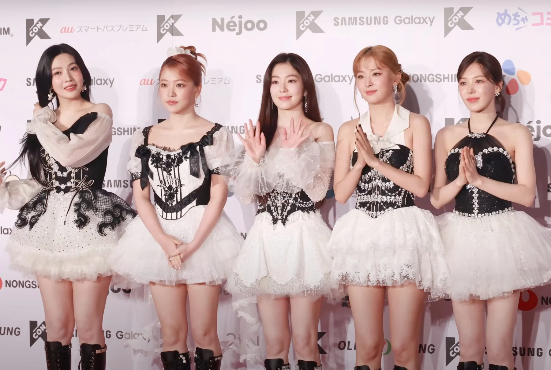 Context: Red Velvet at KCON Japan's red carpet on 11 May 2024; historic CJ ENM event-programme context, not Q1 2026 activity or Mnet Plus users.
