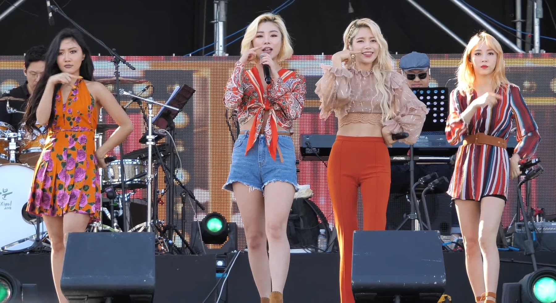 Context: MAMAMOO performing Mr. Ambiguous at Holgabun Festival on 19 May 2018; historic RBW catalogue and artist-development context, not a current contract or FY2024/FY2025 performance.